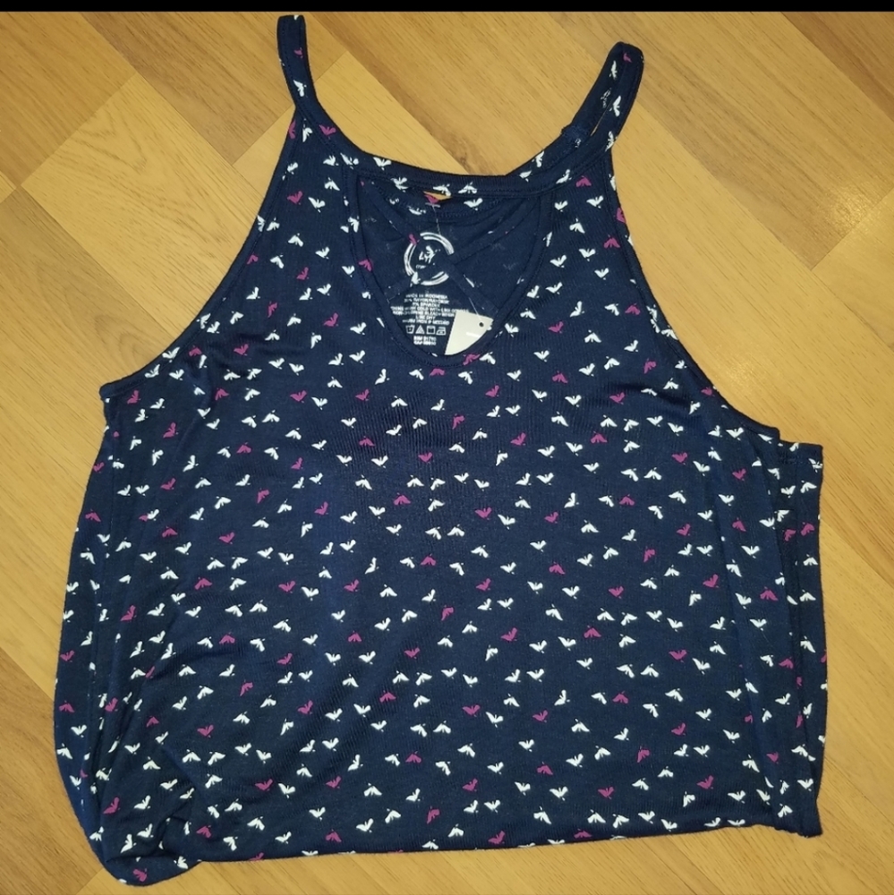 High Neck Butterfly Tank - Picture 2 of 2